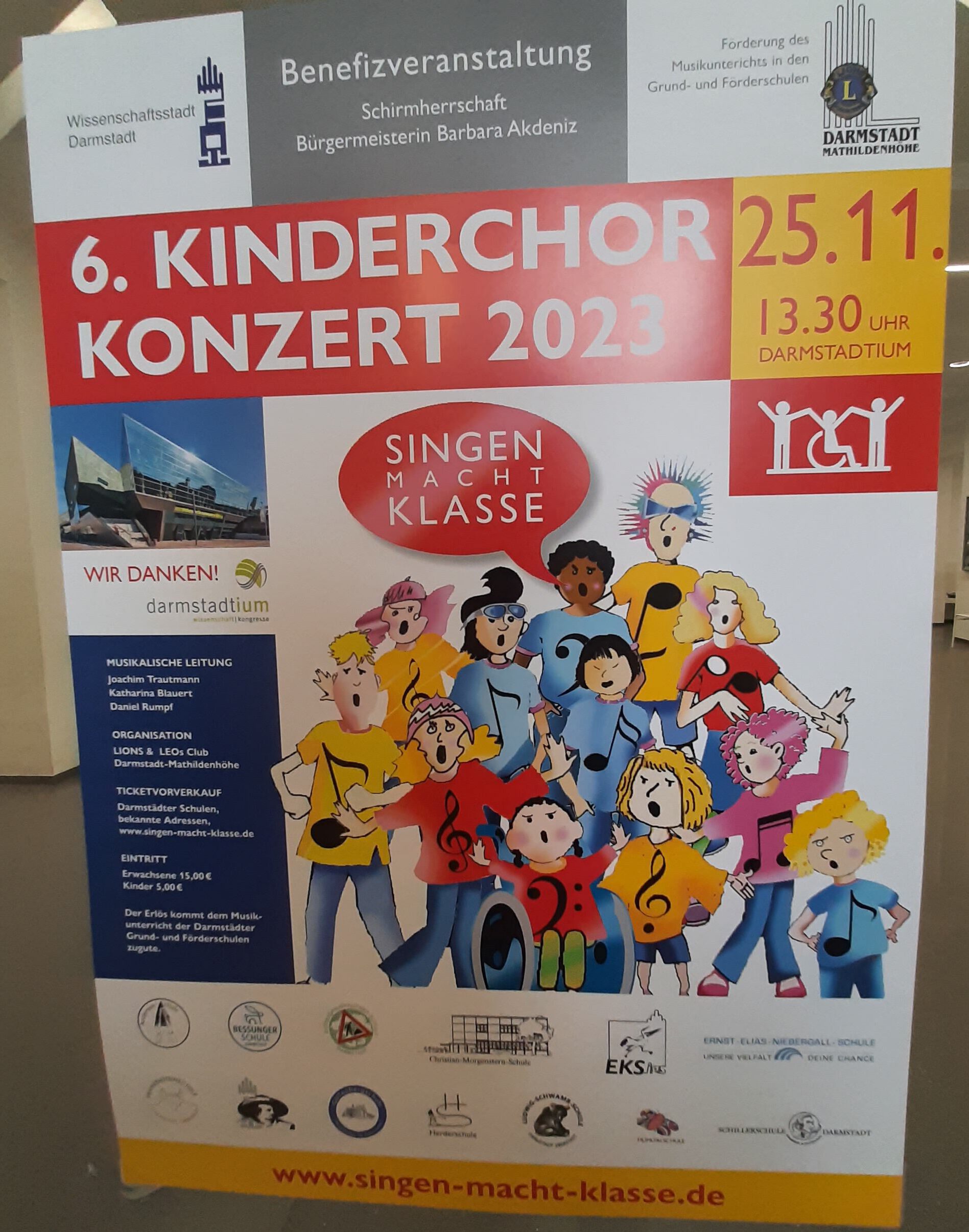 Singen macht Klasse am 25.11.23 im Darmstadtium